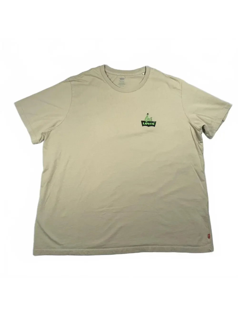 Levi's Mens XXL Sage Green Forest Foraging Graphic Tee Mushroom Worm Print